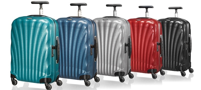 Maletas Samsonite de varios colores