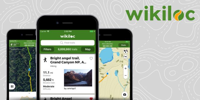 Aplicaciones móvil Wikiloc para senderismo