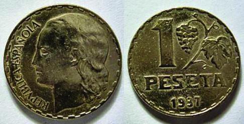 1 peseta 1937