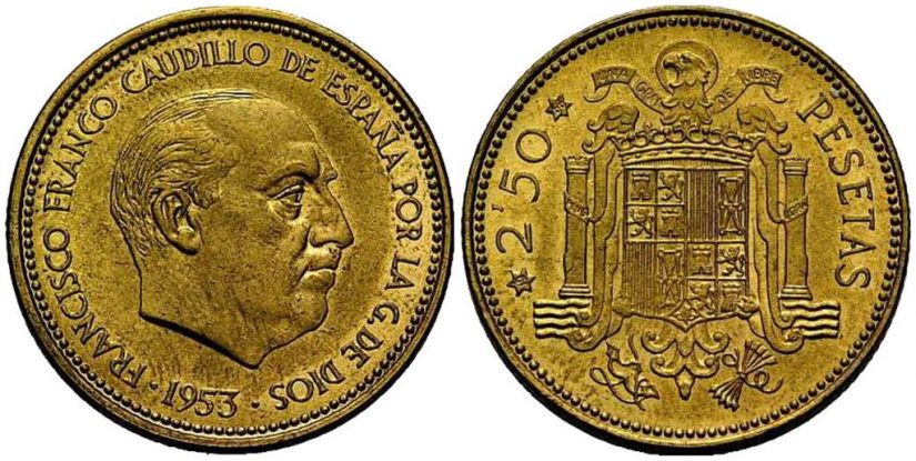 1953 2medio ptas 19 66 franco 12000 Merca2.es