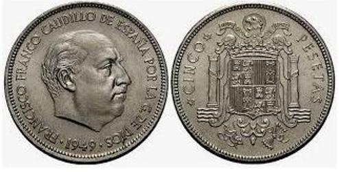 5 pesetas 1949