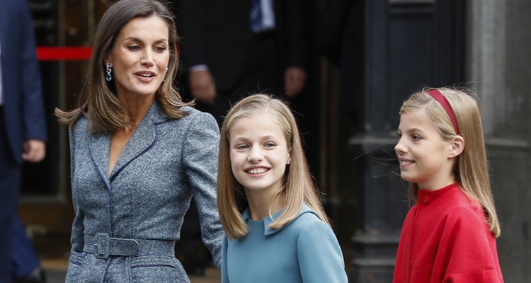 Leonor esquiva con la prensa como Letizia