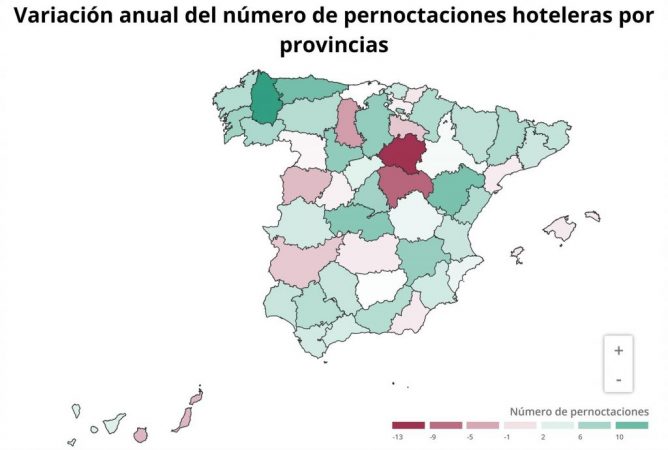 Pernoctaciones por provincias