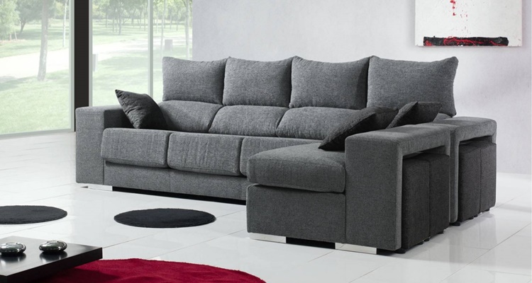 Sofa con chaise longue reversible de Merkamueble