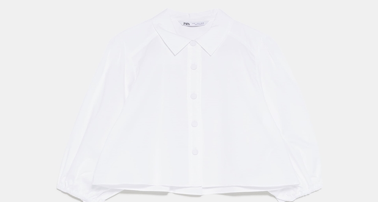 La camisa blanca con estilo Zara