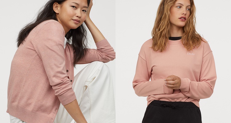 Cardigan o sudadera rosa