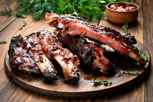 Costilla adobada con Coca cola