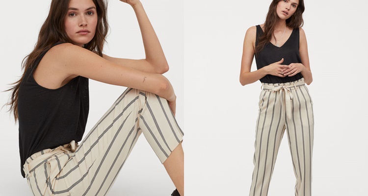 Pantalón paper bag de H&M