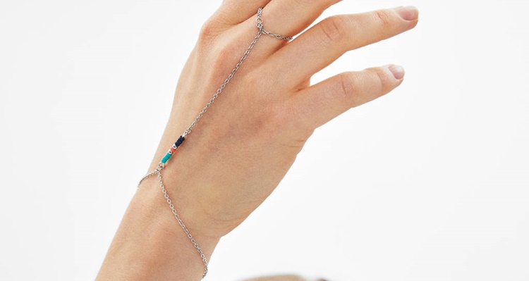 Pulsera con anillo de Bershka