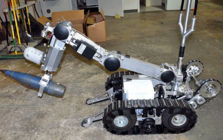 Tecnología de robot para desactivar bombas