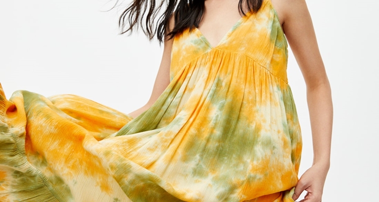 El tie-dye vestido estampado de la marca