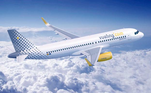 Avión de Vueling, menos puntual