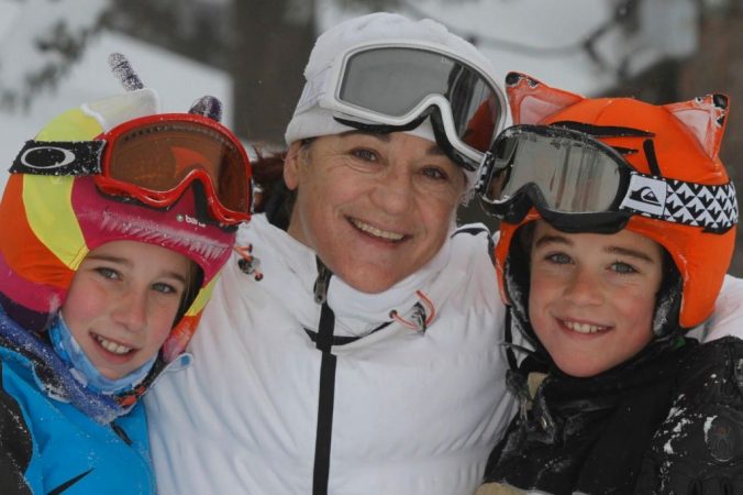 Hijos de la esquiadora
