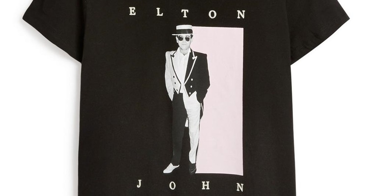 Camiseta de Elton John para chicas