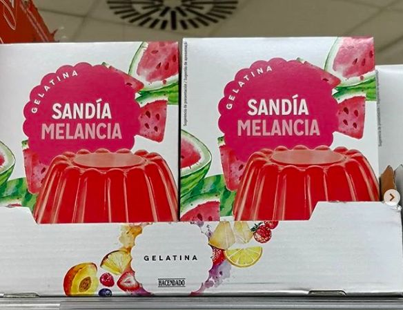 Gelatina de sandía