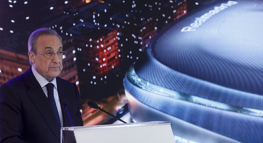 Florentino Pérez admite retrasos en las obras del Santiago Bernabéu