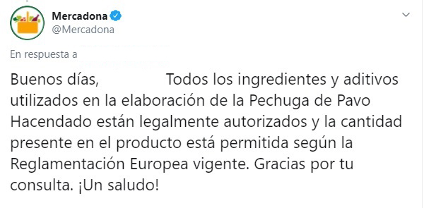 Tweet Mercadona artículo Merca2.es