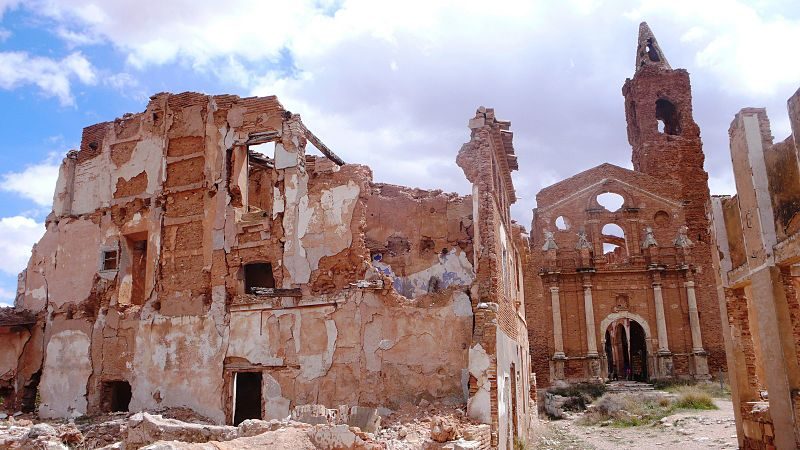 Pueblo viejo de Belchite, España