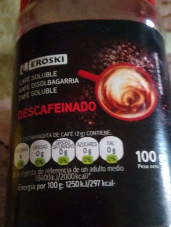 Cafe descafeinado Eroski