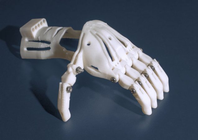 Mano impresa con tecnologías 3D