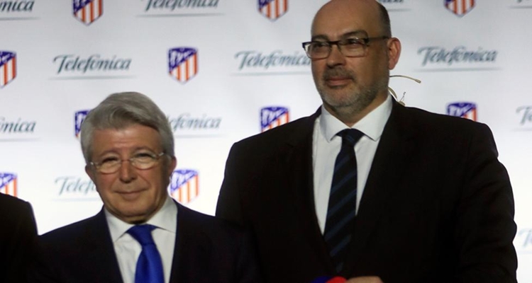 Telefónica y Atlético de Madrid ampliaron su alianza