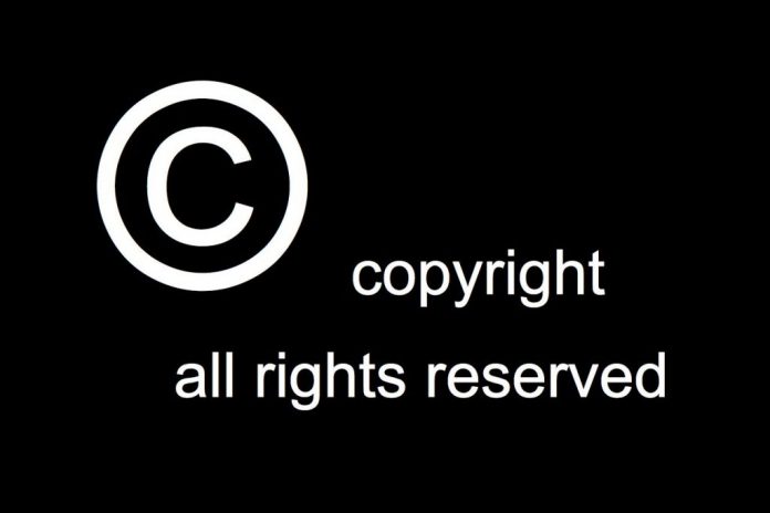 Copyright teclado todos los derechos reservados