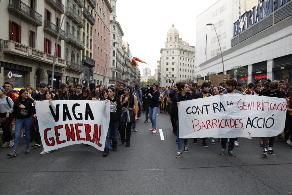 Huelga general en Cataluña masiva participación, pero menos que en 2017 Huelga general en Cataluña masiva participación, pero menos que en 2017