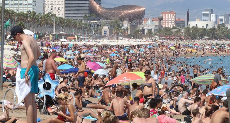 El gasto medio de un turista en Espana en 2018