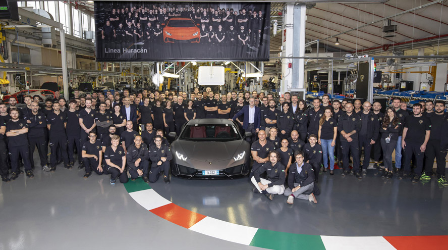 Lamborghini supera las 14.000 unidades producidas del Huracán