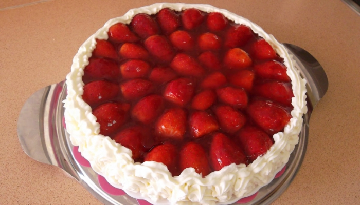 Pastel de fresas