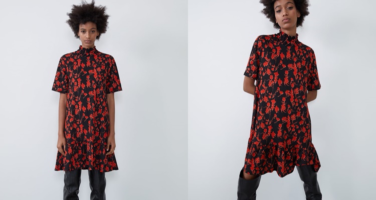 Vestido con estampado floral