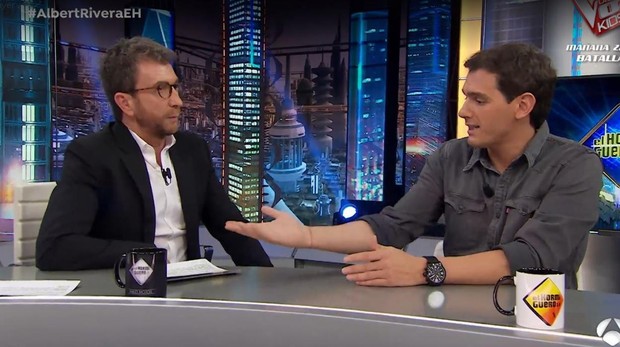 albert rivera con pablo motos en el hormiguero