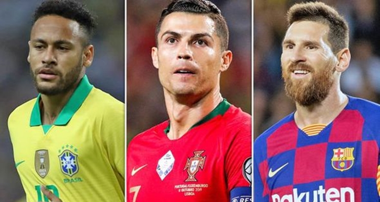 Ronaldo, Messi, Neymar, reyes de las redes