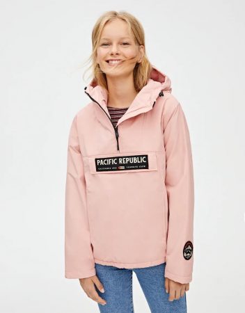 pull and bear sudadera rosa hombre