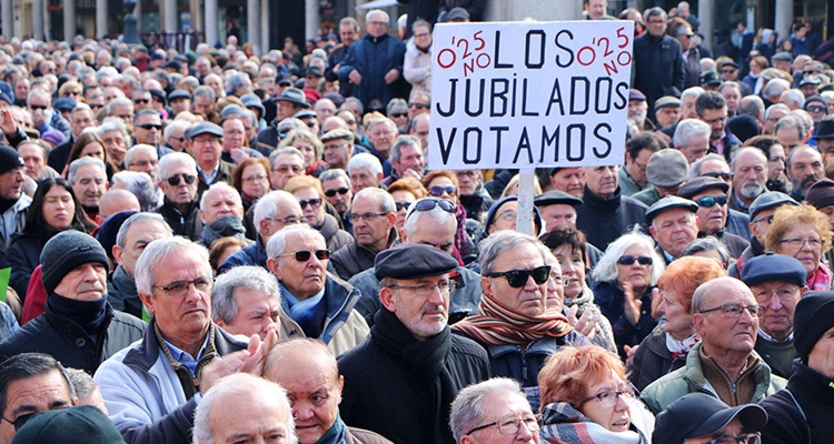 España destina un 52% del gasto social al pago de pensiones