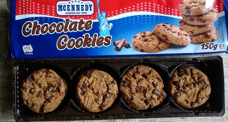 Cookies con pepitas de chocolate Carrefour 225 g.