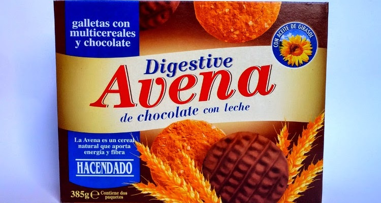 Galletas digestive de avena y chocolate de Mercadona