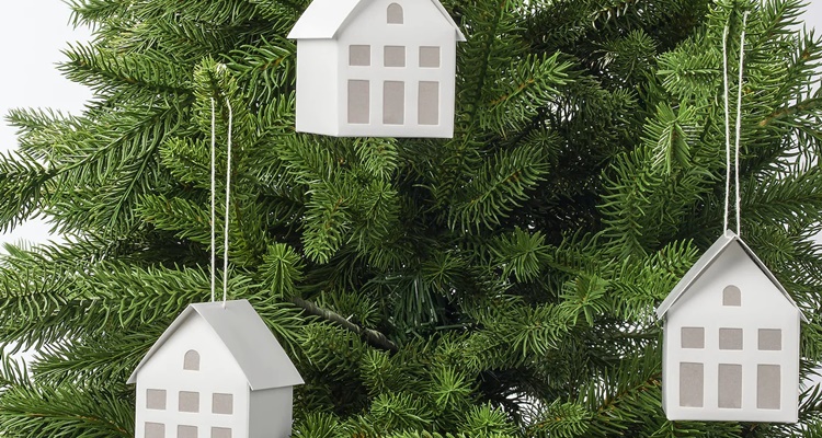 Adornos de Navidad de casa colgante