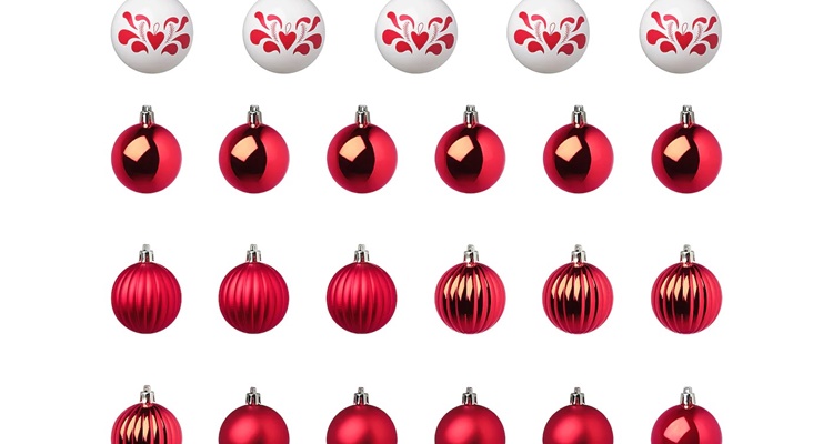 Bolas de Navidad rojas de IKEA