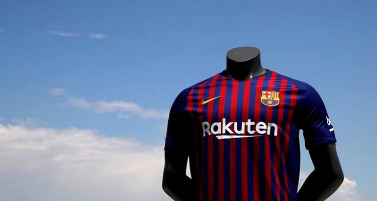 Camisetas de fútbol, Barcelona, Rakuten