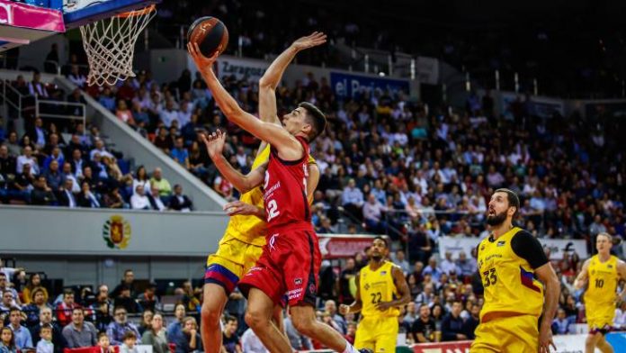 detalle del casademont zaragoza contra el barcelona en liga endesa