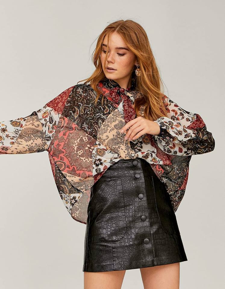falda stradivarius