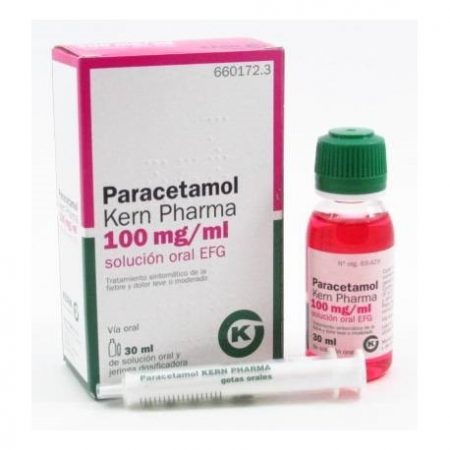 paracetamol medicamento bebido niños
