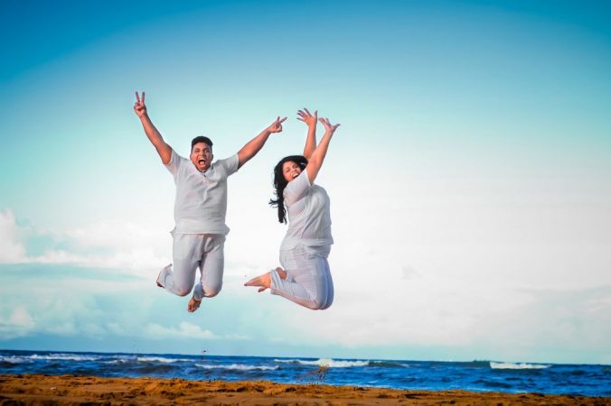 pareja feliz