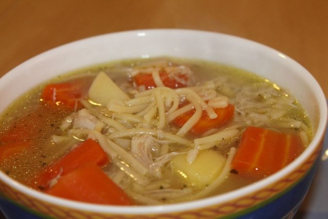 sopa para la gripe