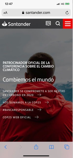 Banco Santander movil Merca2.es