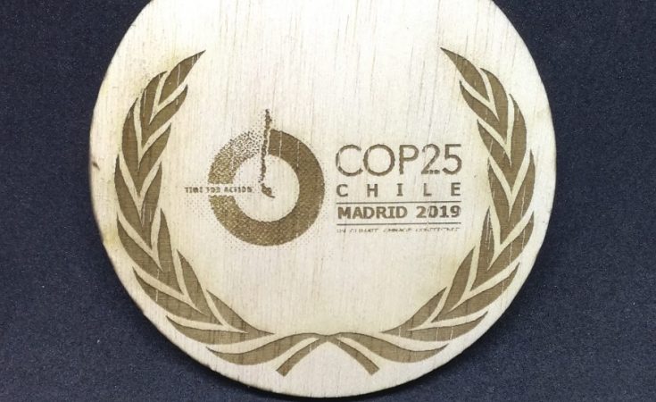 Medallas COP25 Madera Trofeos Romero Soria