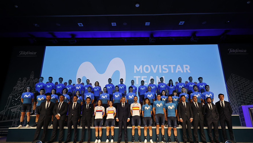 Movistar mantiene su apuesta por el ciclismo ante un futuro complicado