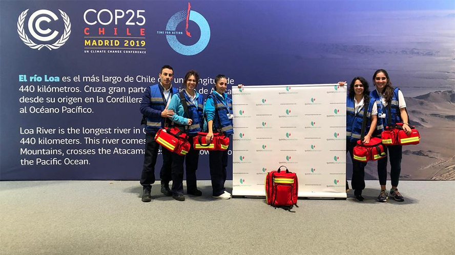 Quirónprevención, al cuidado de la salud de los asistentes a la COP25