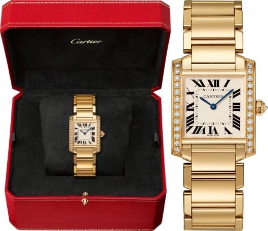 cartier reloj de hombre amarillo